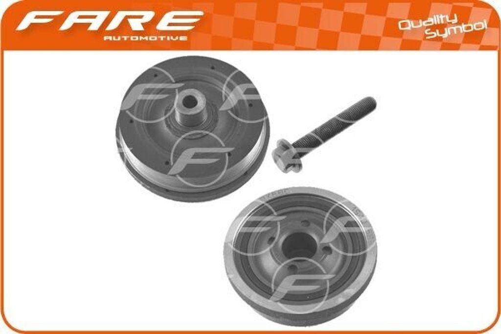 FARE SA Riemenscheibensatz Kurbelwelle 4280C für FORD MONDEO IV Turnier (BA7) 140 145mm 98mm 27mm M14 x 1,5mm 14,5mm 2,71kg 2710g