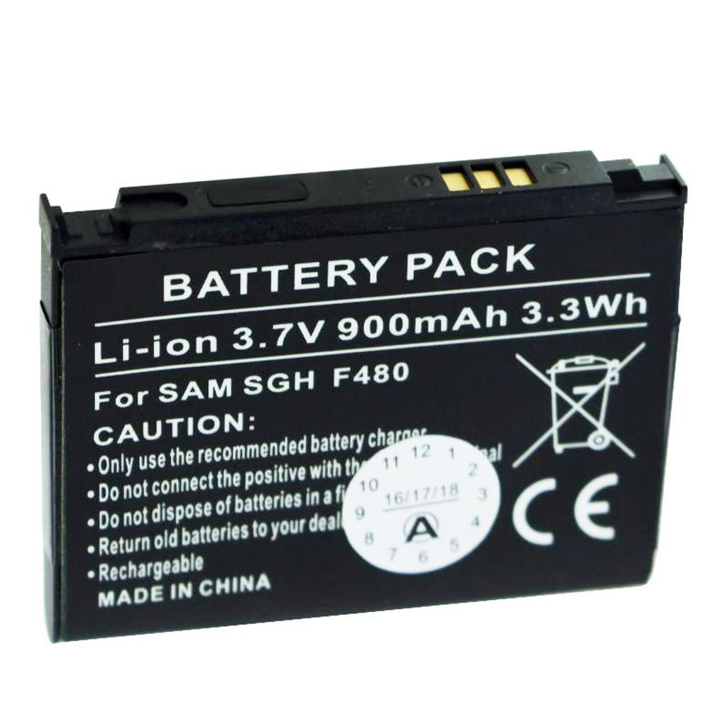 La batteria AccuCell è adatta a Samsung SGH-F480, Immagine del prodotto 