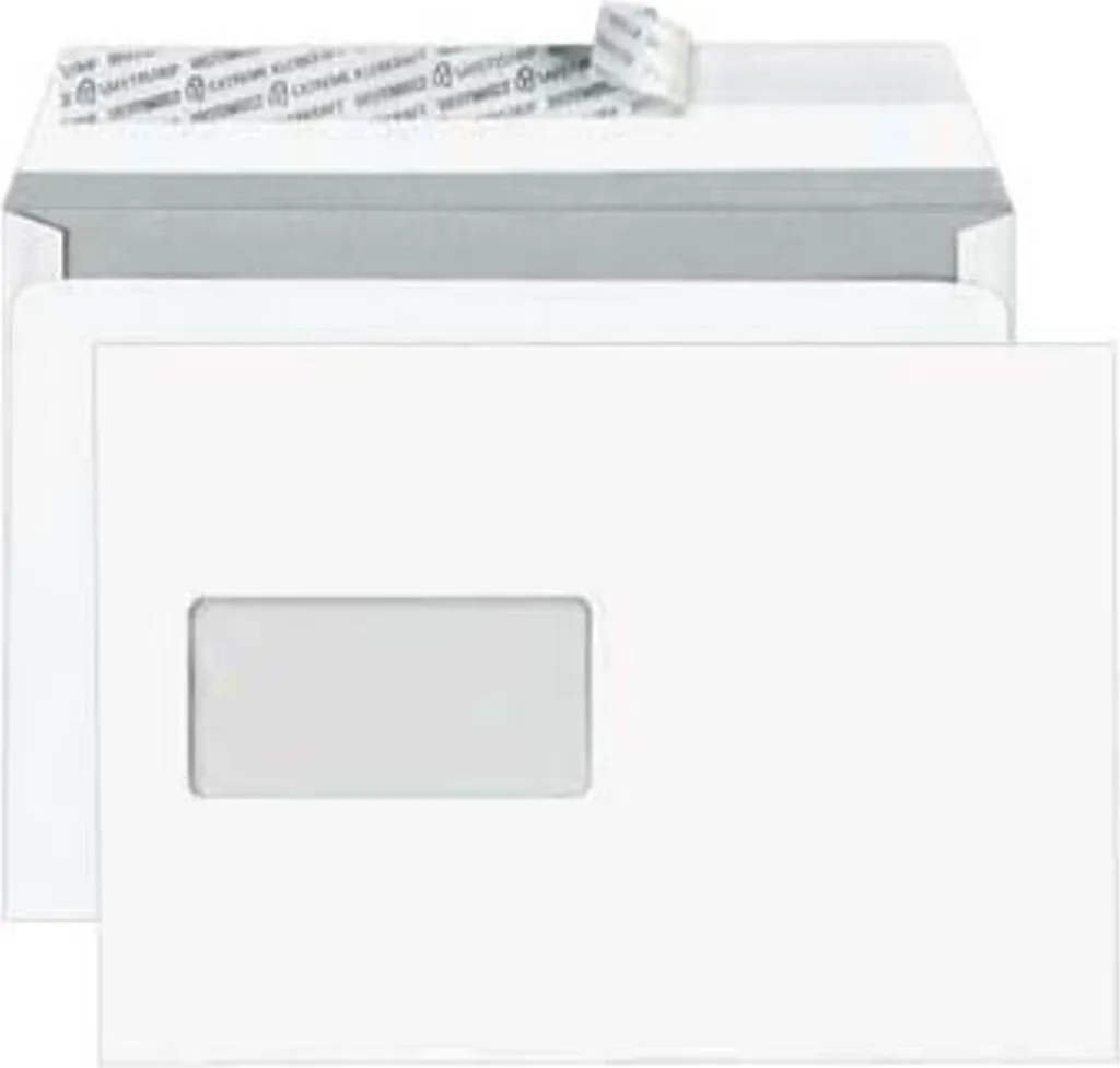 Enveloppes C5 avec Fenêtre Blanches TopSTAR BONG pour Courrier de Bureau