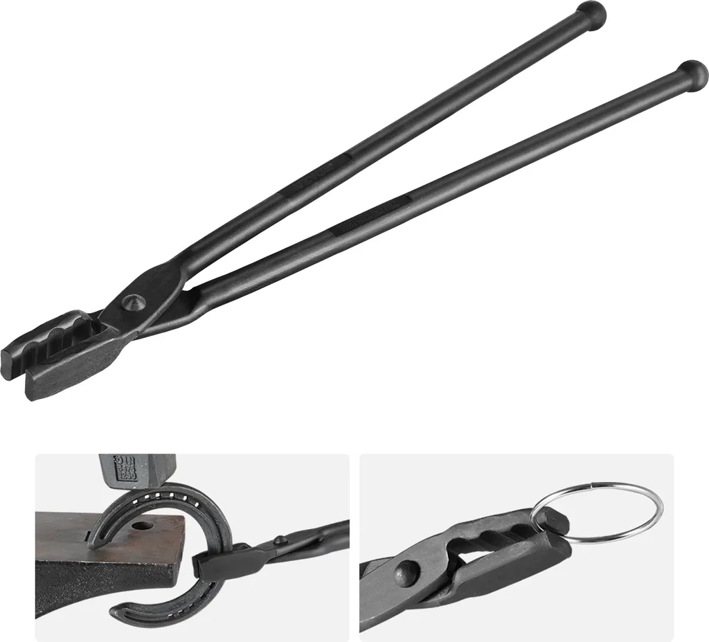 Pince de forge VEVOR mâchoire loup 458 mm avec ouverture de 96°