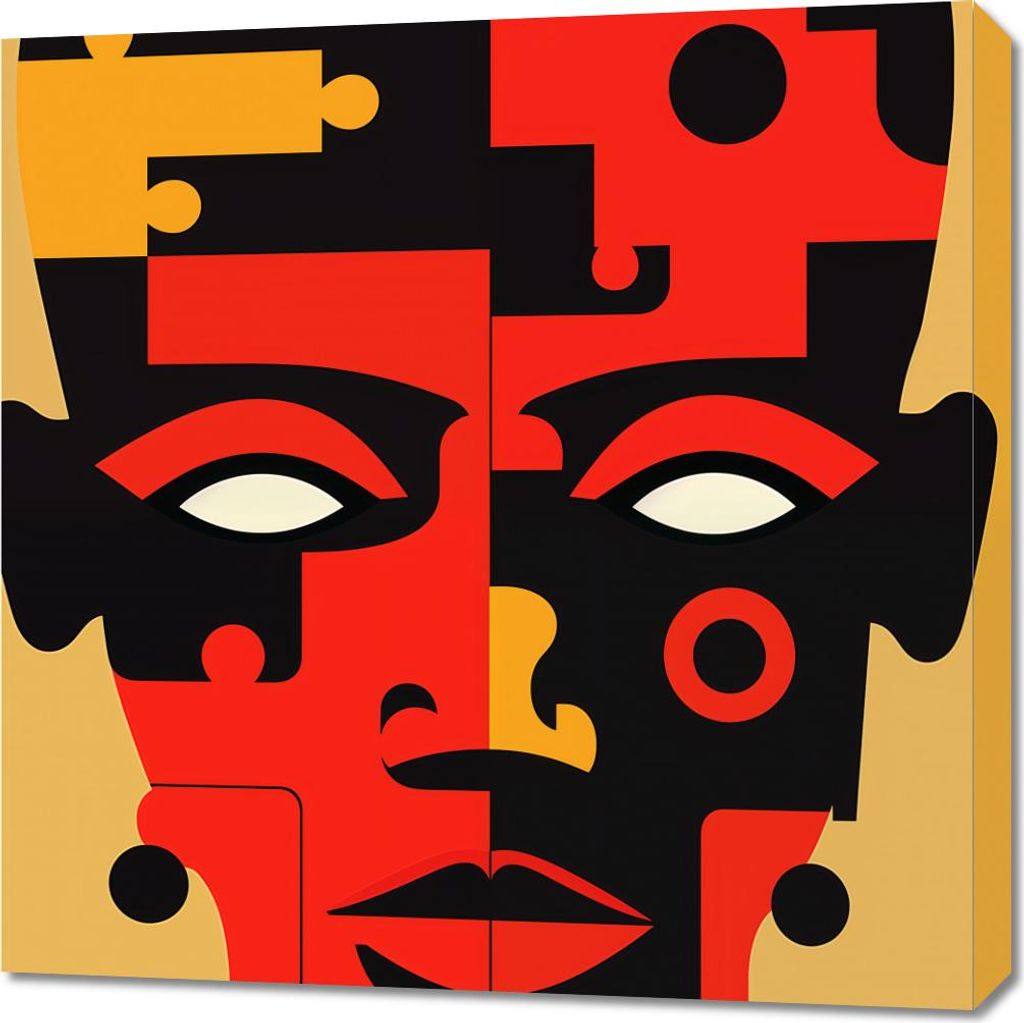 Bild 70x70cm Puzzle Identität