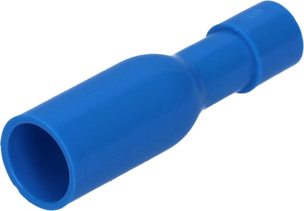 100 Stück Kalitec RHVB5 Rundsteckhülsen blau 1,5mm - 2,5mm² I isoliert I 5mm Durchmesser I 23mm lang I Ideal zum Verbinden von Kabeln