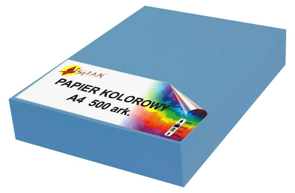 Farbiges A4-Papier, 80 g, blau, 2.500 Blatt