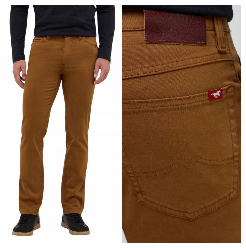 Mustang | Tramper Straight Beige Baumwoll-Jeans für Herren, W36 L30