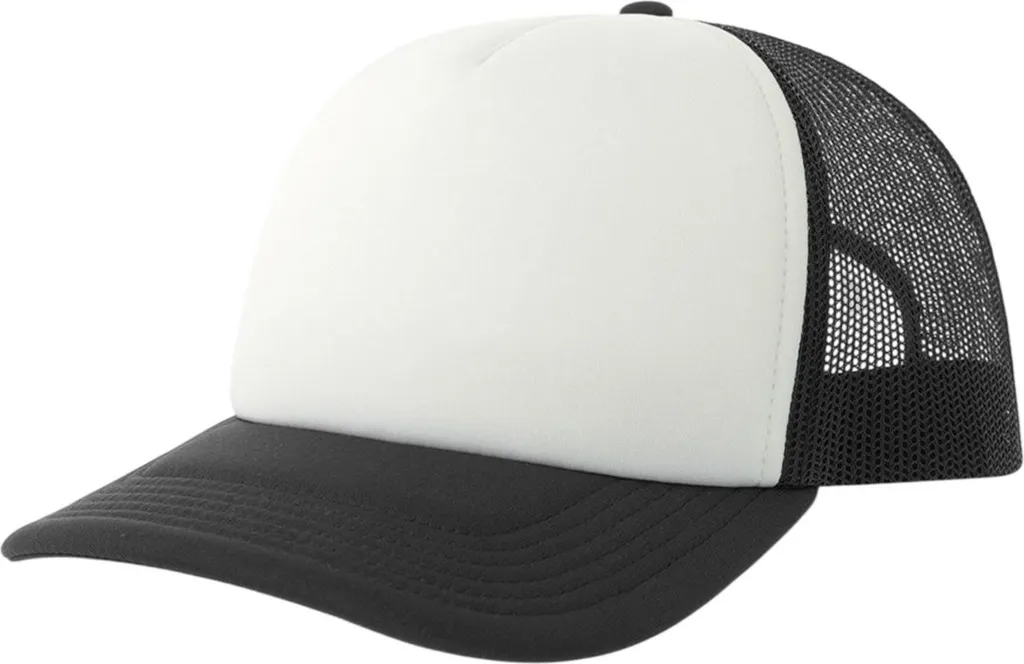 Cappellino Atlantis Rapper-S Riciclato AB738 Bianco Nero | Eco-Fashion