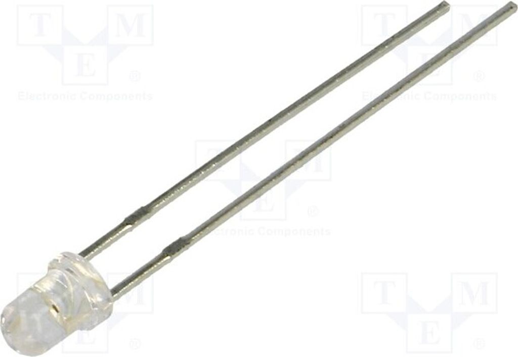 5x LED 800÷1200mcd 30° rot 3mm LL-304VC4B-V1-2BD LED Dioden THT 3mm
