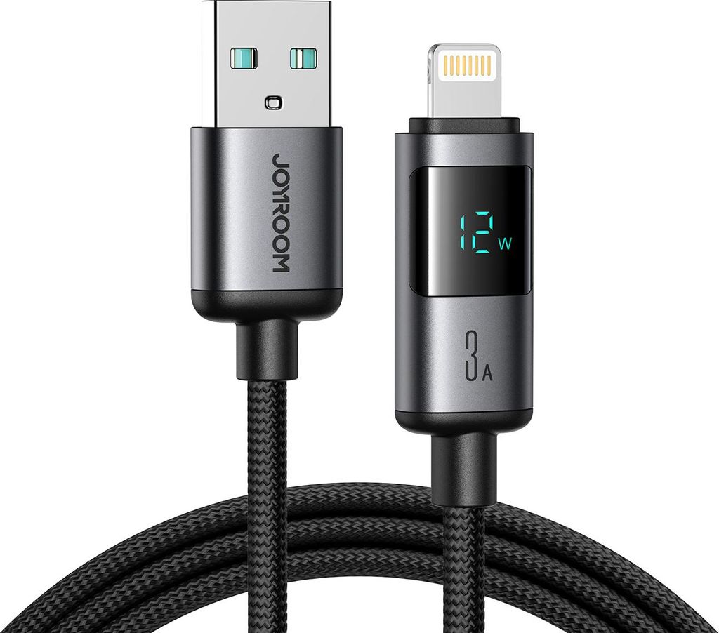 Joyroom USB-A zu Lightning Kabel 3A mit Display 1.2m