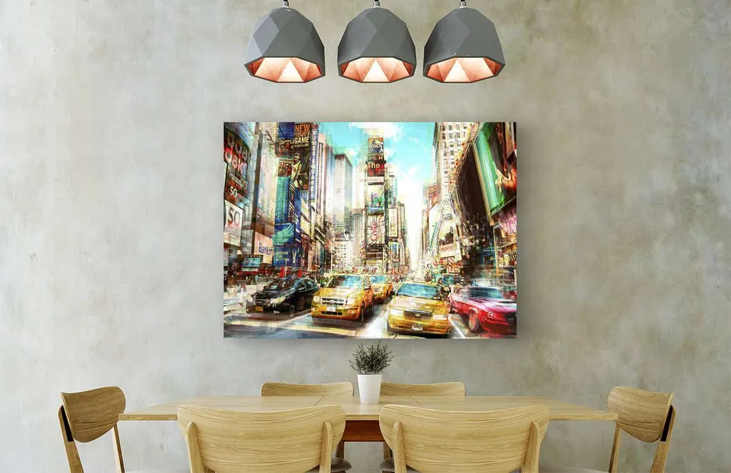 Sublimez vos murs avec ce tableau Times Square Multiexposure I 60x40 cm
