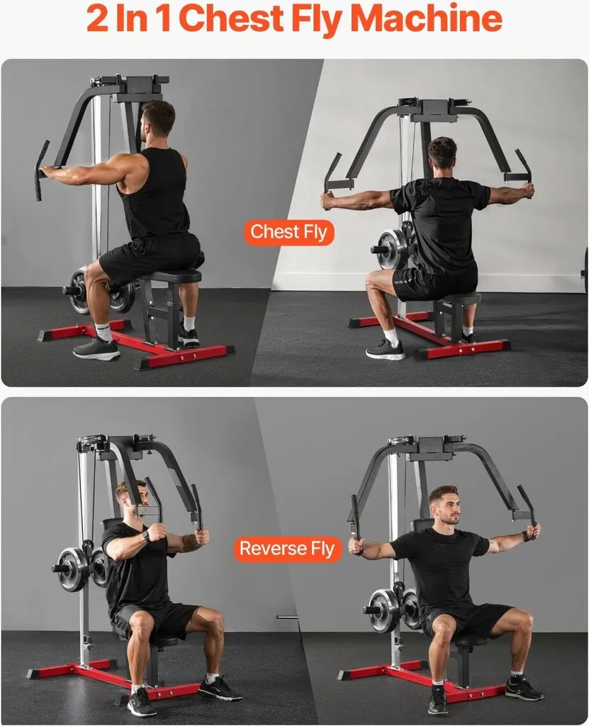 Machine Pec Deck et Reverse Fly Réglable - Équipement Haut du Corps - 6