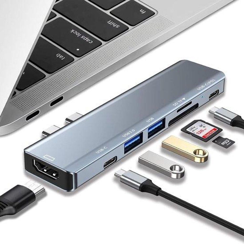Hub USB-C do MacBooka Air Pro M1, MacBooka Pro 13-calowego, Zdjęcie produktu 