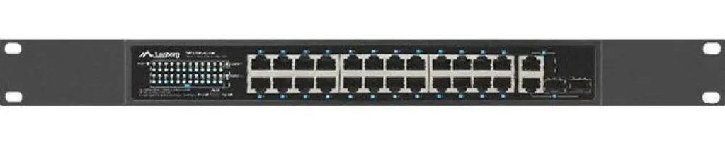 Lanberg Switch 24X 100MB DSP+/2X Combo Rack 19" 360W V2 (RSFE-24P-2C-360)
