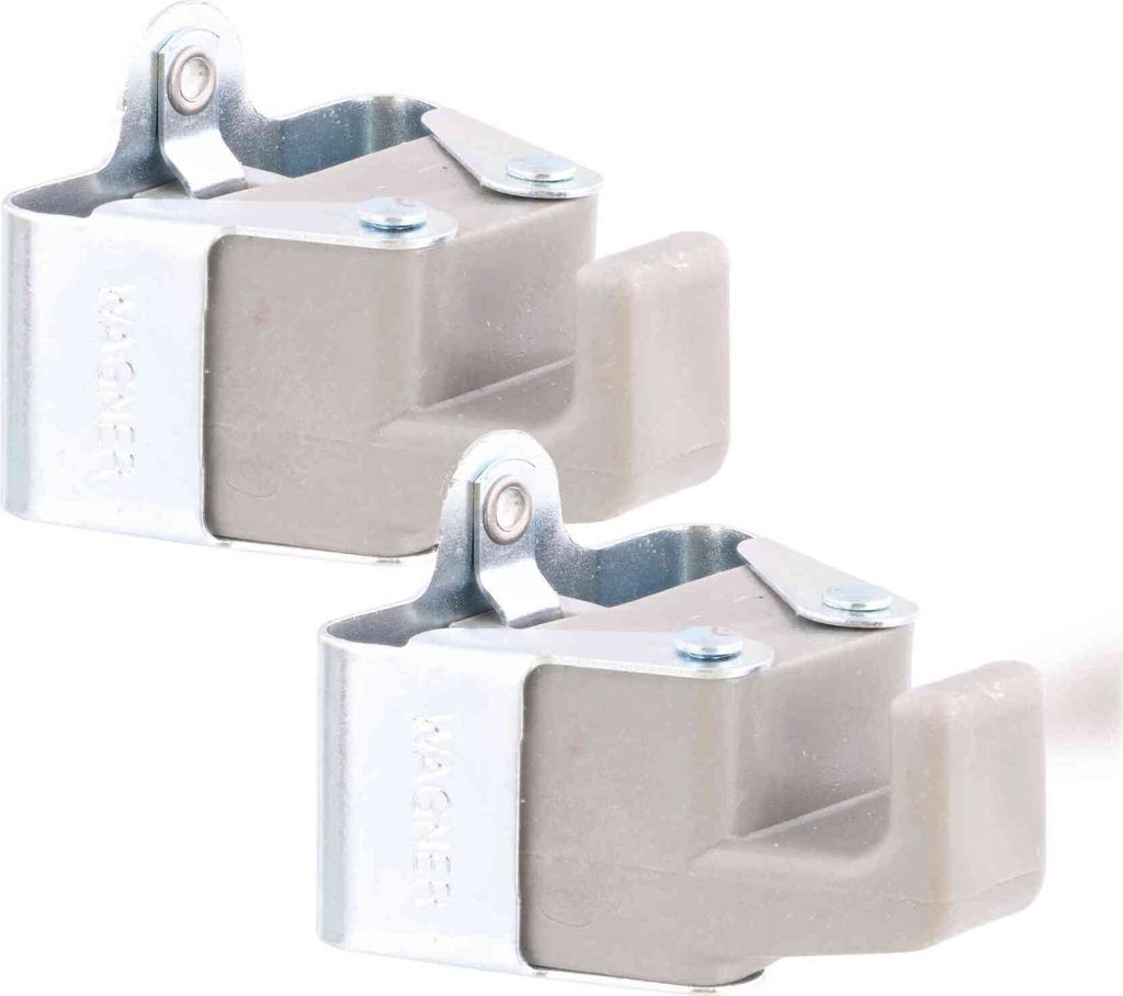 WAGNER hooks4tools Gerätehalter HOOK 2tlg. Set - 55 x 52 x 37 mm, Stahl verzinkt, Kunststoff, Tragkraft bis 2 kg - 15204802