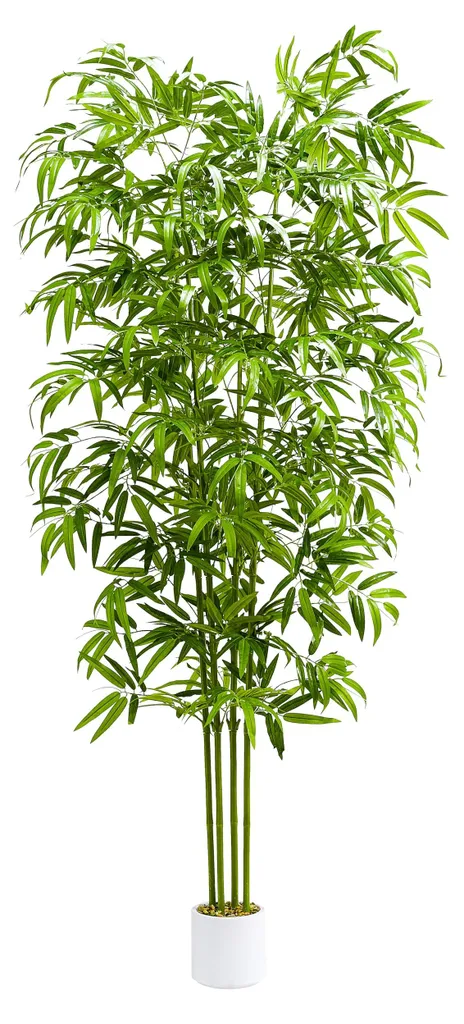 Arbre bambou artificiel 180cm, Plante artificielle réaliste en pot