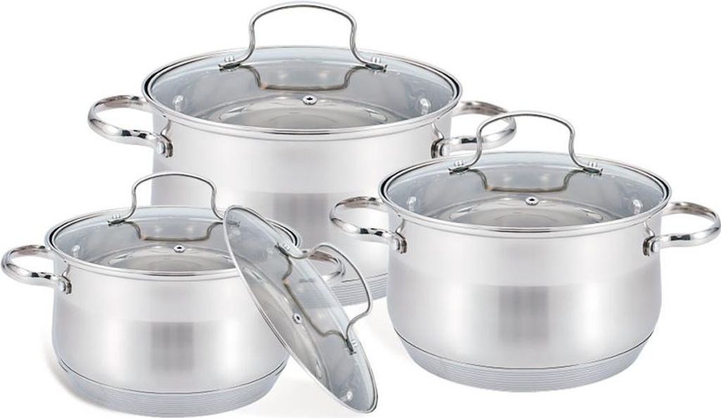 MR-3512-6M 6-teiliges Topfset (2,1l, 2,9l, 3,9l)