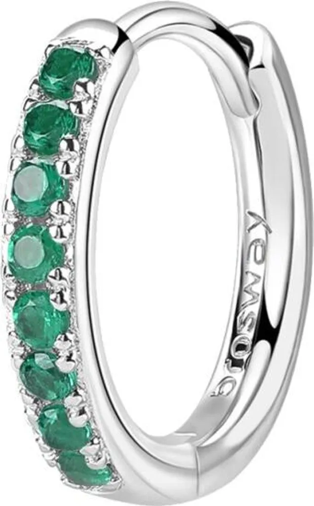 Regalo Perfetto: Orecchino Singolo Brosway Fancy FLG81 Verde Smeraldo