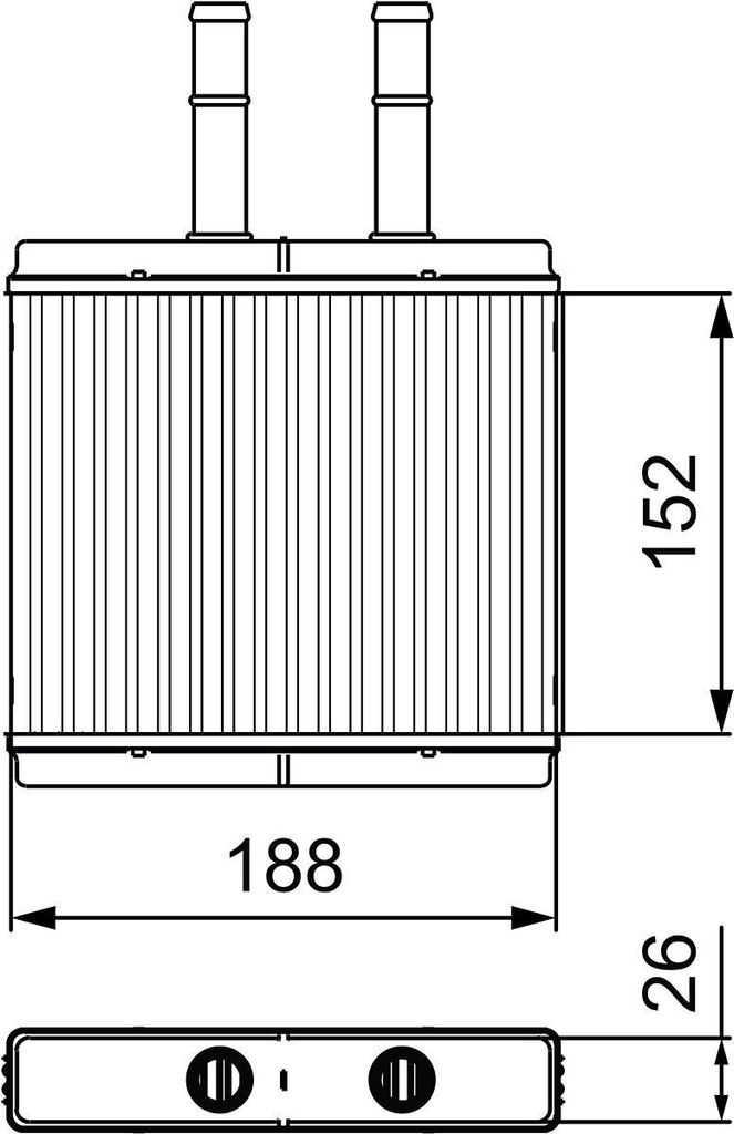 VALEO 812442 Wärmetauscher Innenraumheizung Kühler für CHEVROLET Aveo / Kalos Schrägheck (T250, T255) für DAEWOO KALOS (KLAS)