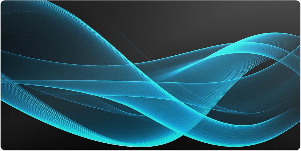 Lichtwellen– Schreibtischunterlage – Schreibtisch Tischunterlage – 90x45 cm – Unterlage Groß Schreibtischmatte