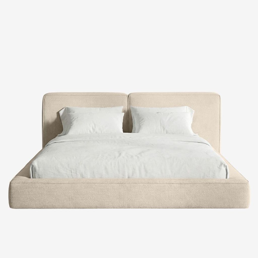 MNUUO Polsterbett NEENO BASE Beige 200 x 200 cm