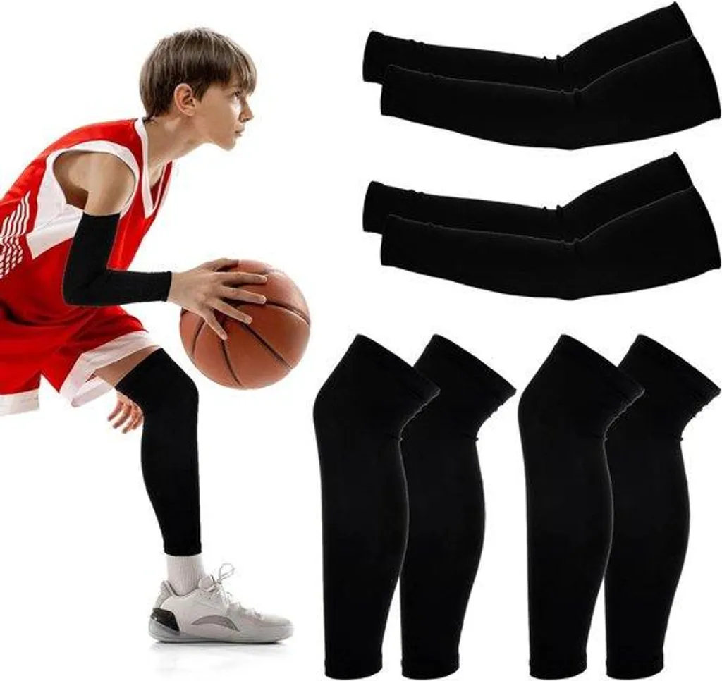 Protections bras et jambes adolescent contre chocs et soleil au sport