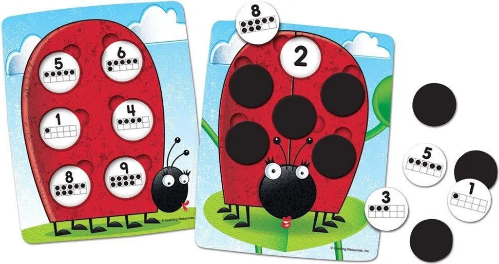 Jeu mathématique 10 On The Spot Learning Resources avec jetons illustrés - 4