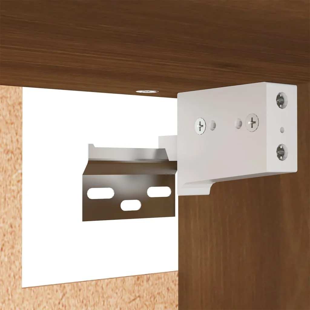 vidaXL Armadio a muro in rovere fumé 60x31x60 cm materiale a base di legno - Armadi da cucina - 15