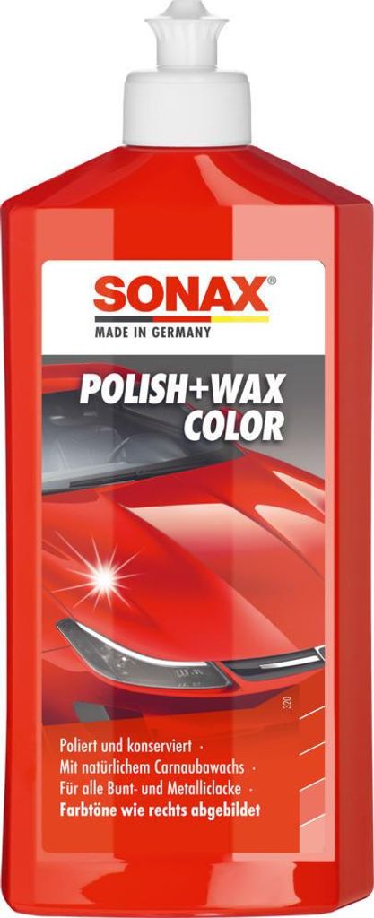 SONAX Politur und Wachs 02964000 21,7cm Flasche 500ml Produktbild 