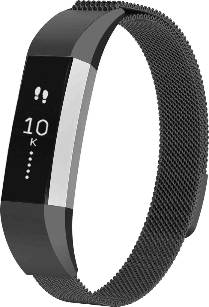 imoshion Magnetisches Milanaise Armband für das Fitbit Alta (HR) - Größe M - Schwarz