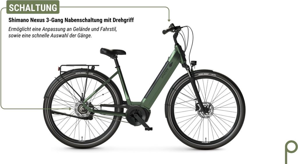 PROPHETE GENIESSER 3.4 Mittelmotor City E-Bike 28", 360 Wh Produktbild 4