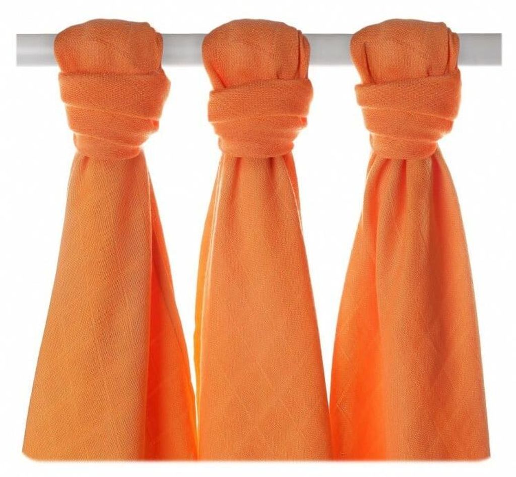 XKKO BMB Bambusová plienka Colours 70x70 - Orange (3ks) Obrázok produktu 