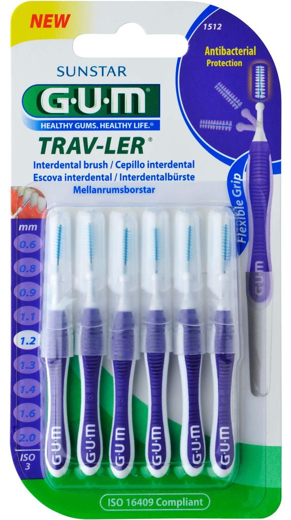 Sunstar GUM Interdentalbürsten 1,2mm 6 Stk. Produktbild 