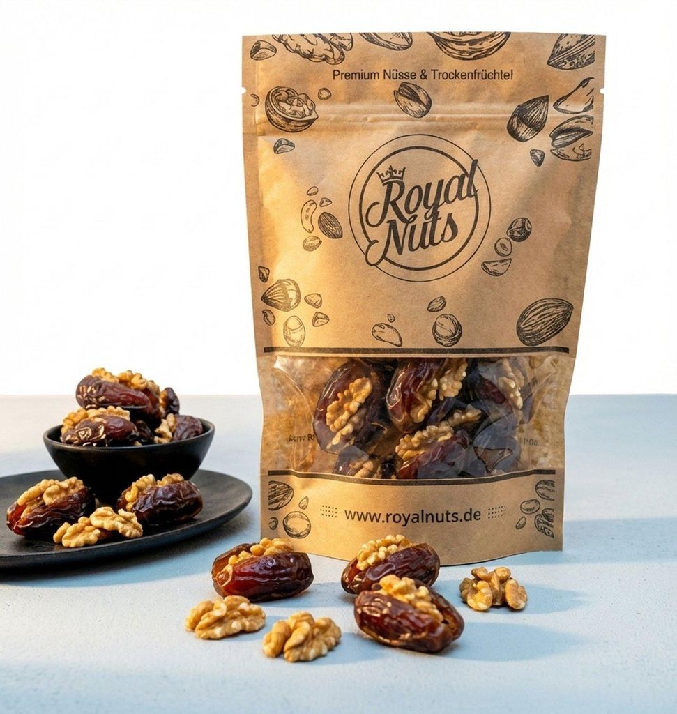 1000g Medjool Datteln mit Walnüssen Produktbild 