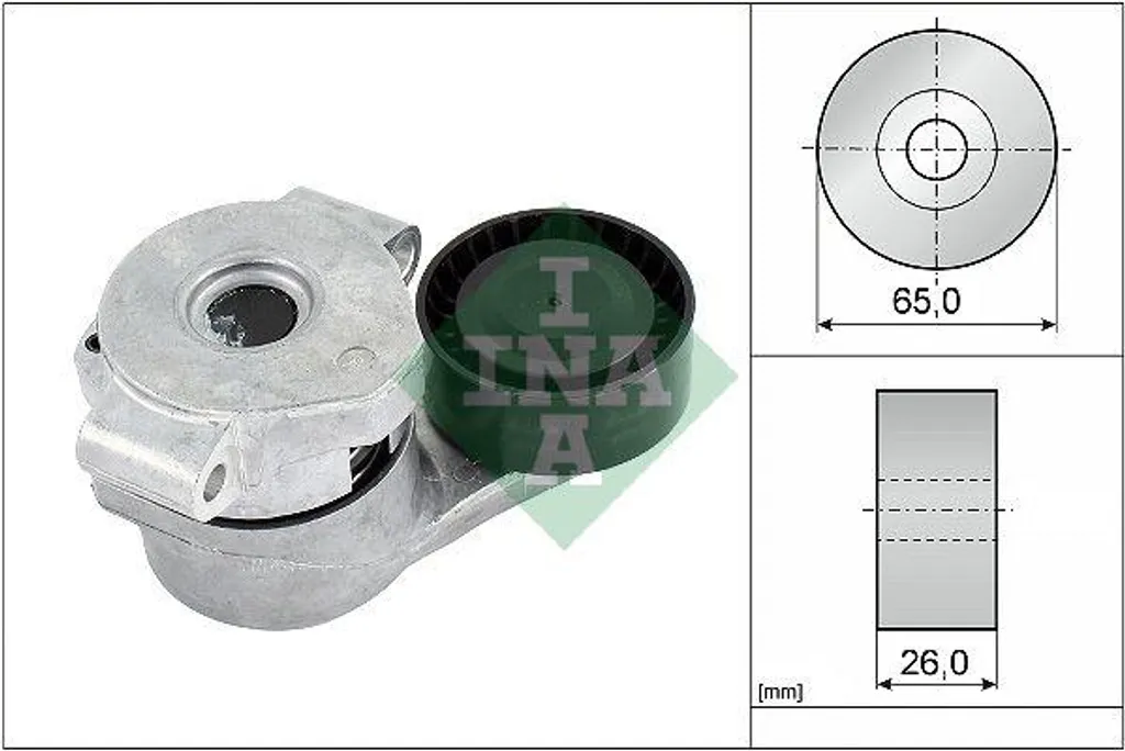 Supprimer Bruit Courroie avec Tendeur INA 534 0308 10 Jumper Ducato