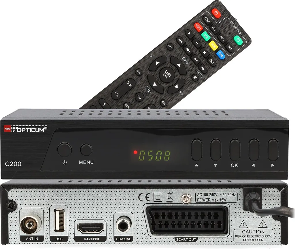 Miglior Decoder DVB-C HD 1080p | USB Media Player HDMI SCART - 2