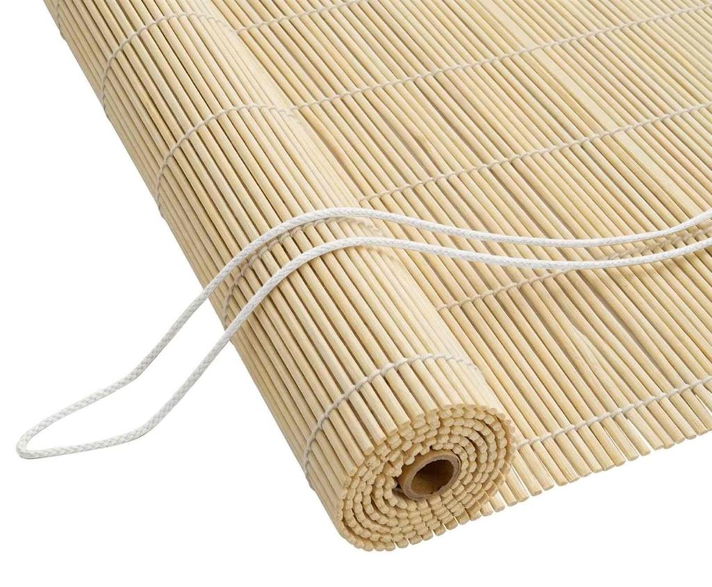 Roleta VidaXL w kolorze naturalnym, 50 x 160 cm, bambus Zdjęcie produktu 