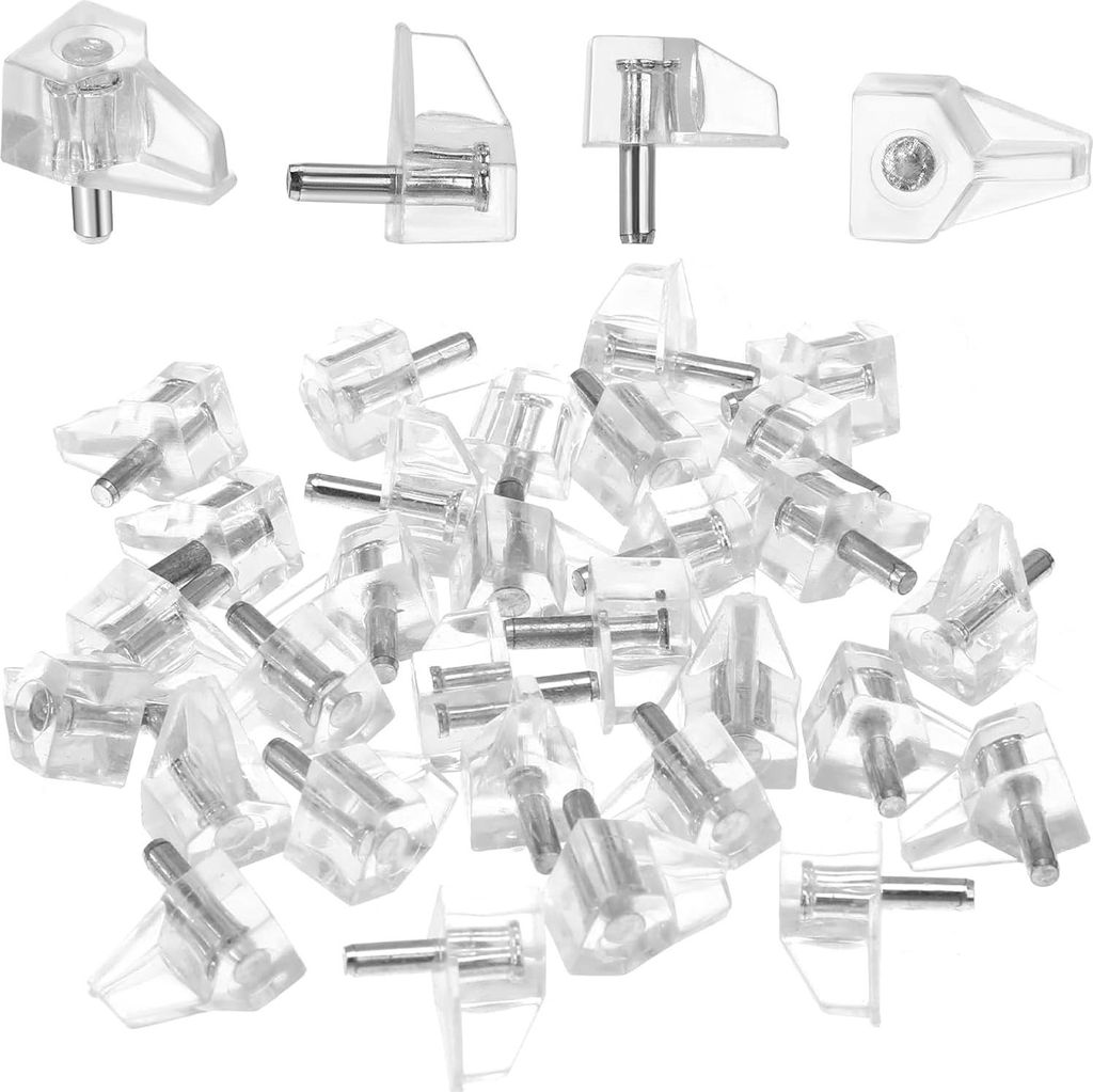 Kastplankpennen - 3 mm - Set von 30 - Transparent - PVC und rostfreier Stahl