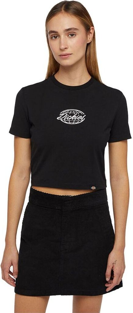 Dickies Globe Kurzarm-t-shirt Schwarz XS Frau Schwarz XS