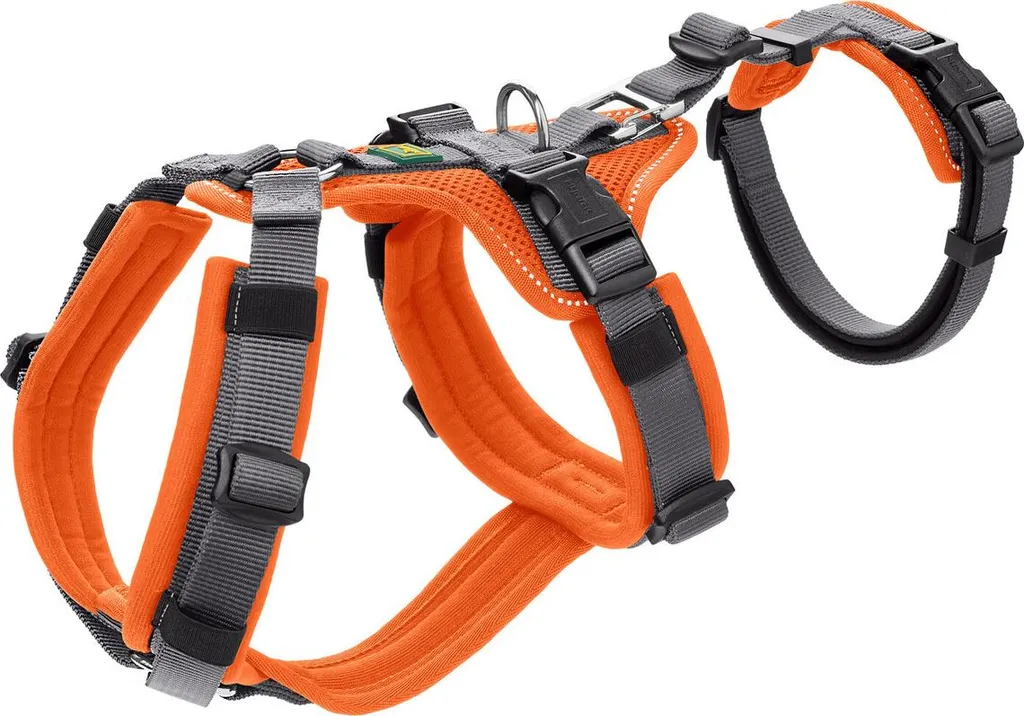 Pettorina Hunter Maldon M-L con Maniglia Arancione - Controllo Cane