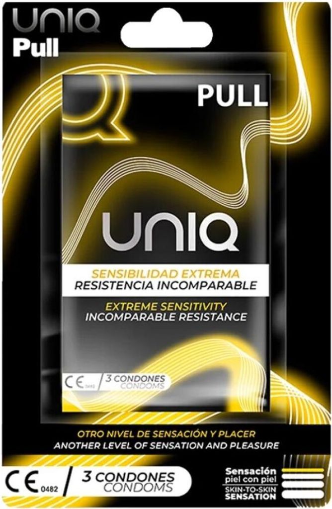 Uniq - Pull Latexfreie Kondome Mit Streifen 3 Einheiten Produktbild 