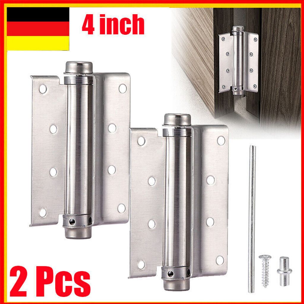 2 Stück Pendeltürscharnier Edelstahl Türband Scharniere Produktbild 