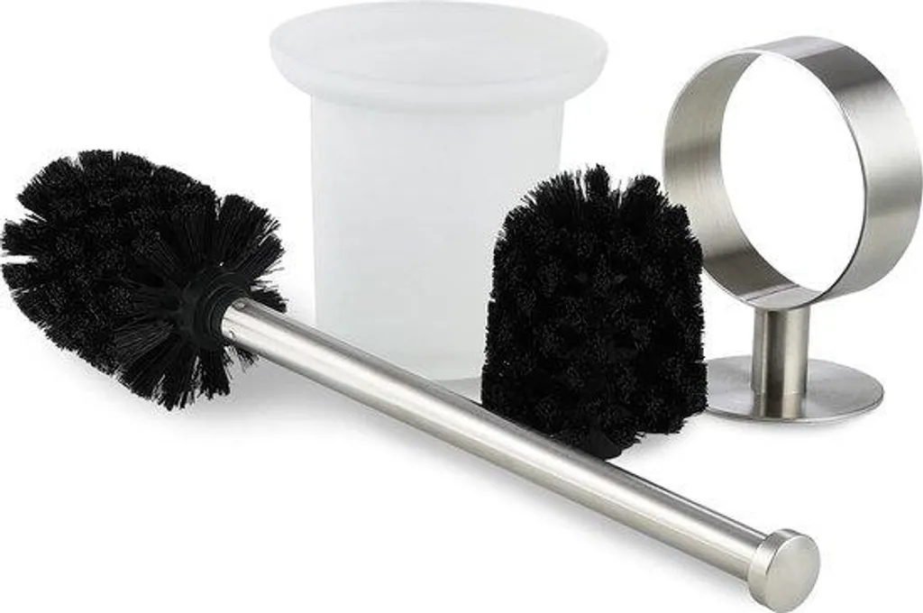 Nettoyeur de toilettes en inox et brosse de rechange 3M