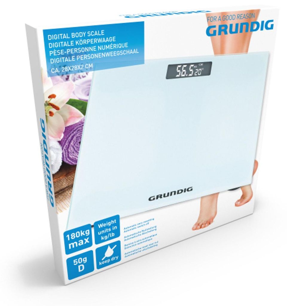 Digitálna osobná váha 28x28cm do 180kg LCD displej Telesná Obrázok produktu 
