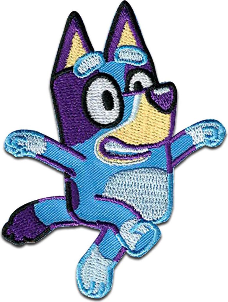 Bluey 7 x 5.3 cm: Comercial Mercera Bluey - Aufnäher, Bügelbild, Aufbügler, Applikationen, Patches, Flicken, zum aufbügeln