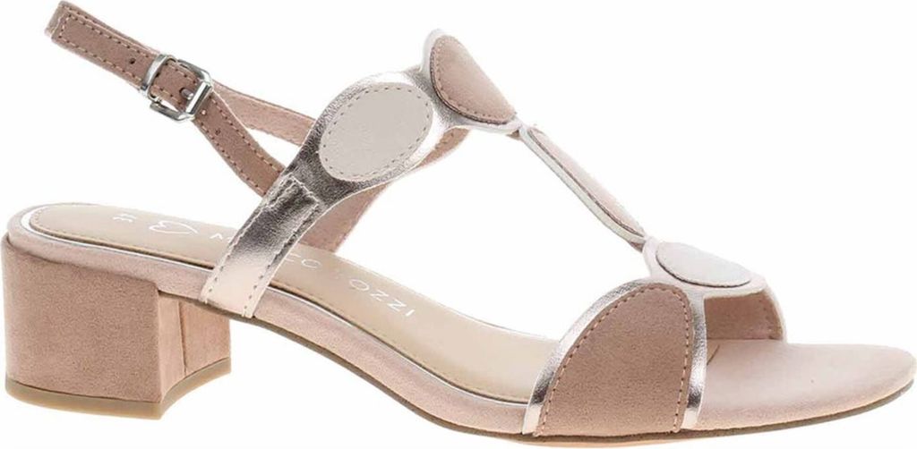 MARCO TOZZI Damen Sandale Textil Sandalette Metallic Produktbild 6