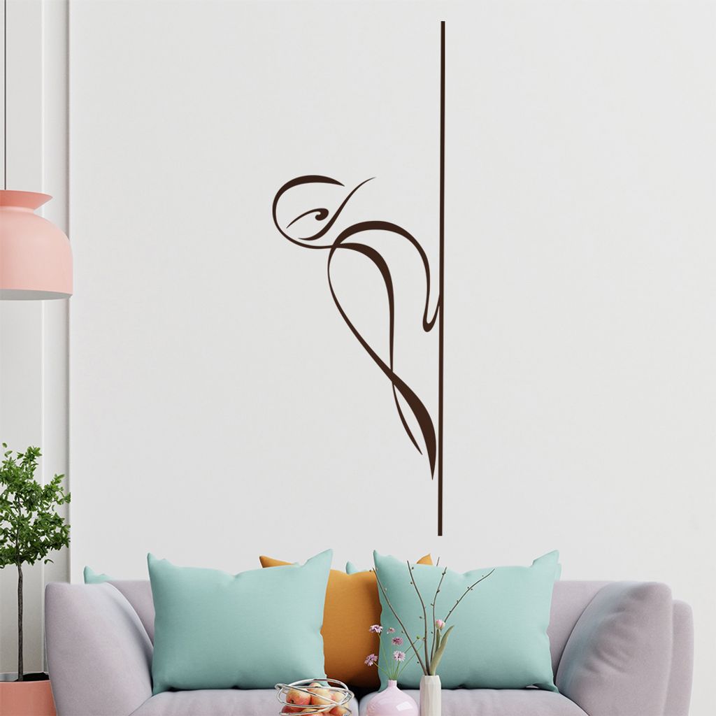 Specht Linien Wandtattoo in 6 Größen - Wandaufkleber Wall Sticker - Dekoration, Küche, Wohnzimmer, Schlafzimmer, Badezimmer