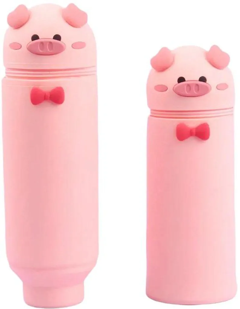 Étui silicone souple animaux pour crayons, accessoire kawaii robuste