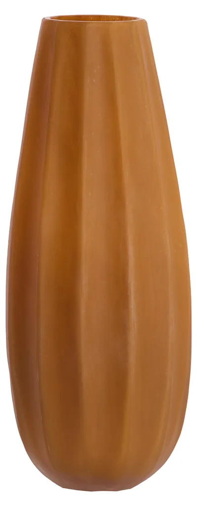 Vase BRADLEY en verre soufflé caramel - Design minimaliste et élancé