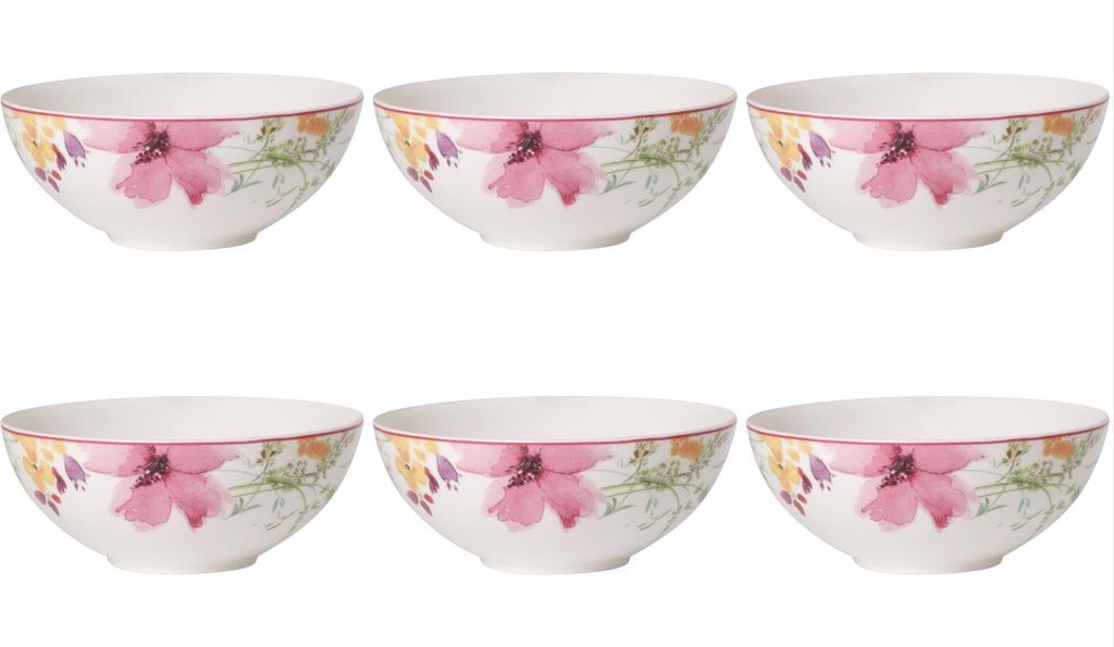 Villeroy & Boch Mariefleur Basic 6er Set Dessertschale Schälchen 13cm Porzellan
