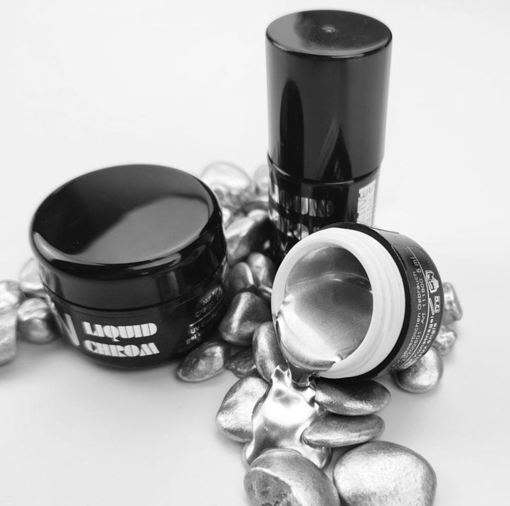 Chrome UV Gel Liquid 10ml in der Pinselflasche Chromegel Produktbild 