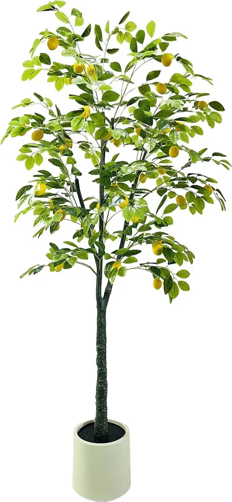 Citronnier artificiel 180 cm : la solution déco sans arrosage ni chute de feuilles