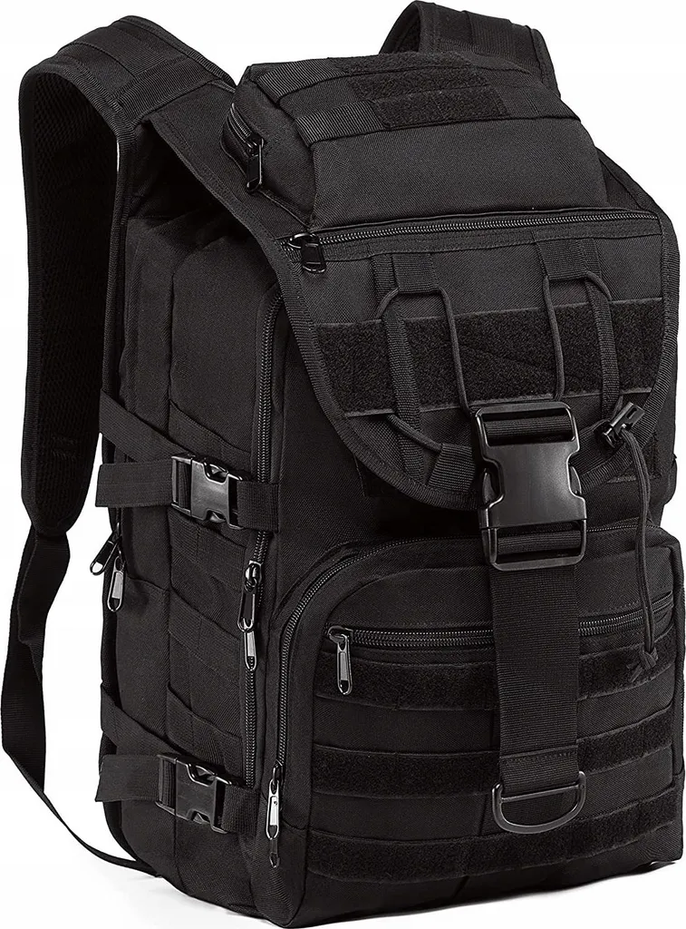 Sac à Dos Militaire Tactique 42L Imperméable - Grand Format Noir